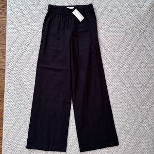 NWT Michael Stars Evereve Black Linen Blend Pants S